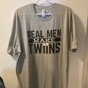 NWOT   men’s humorous, gray graphic T-shirt